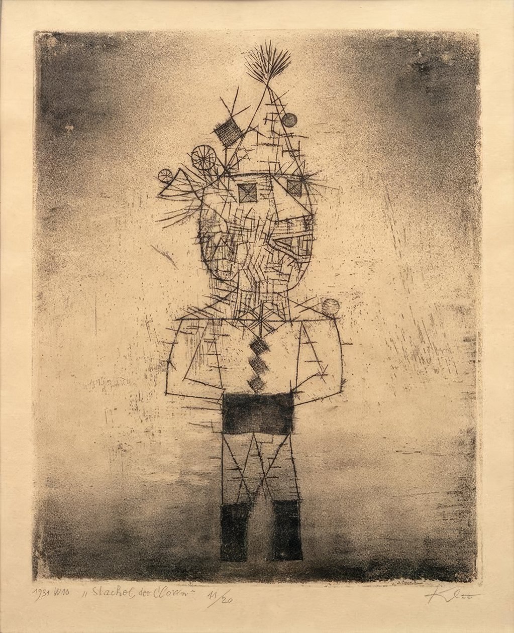 Stik klovnen af Paul Klee