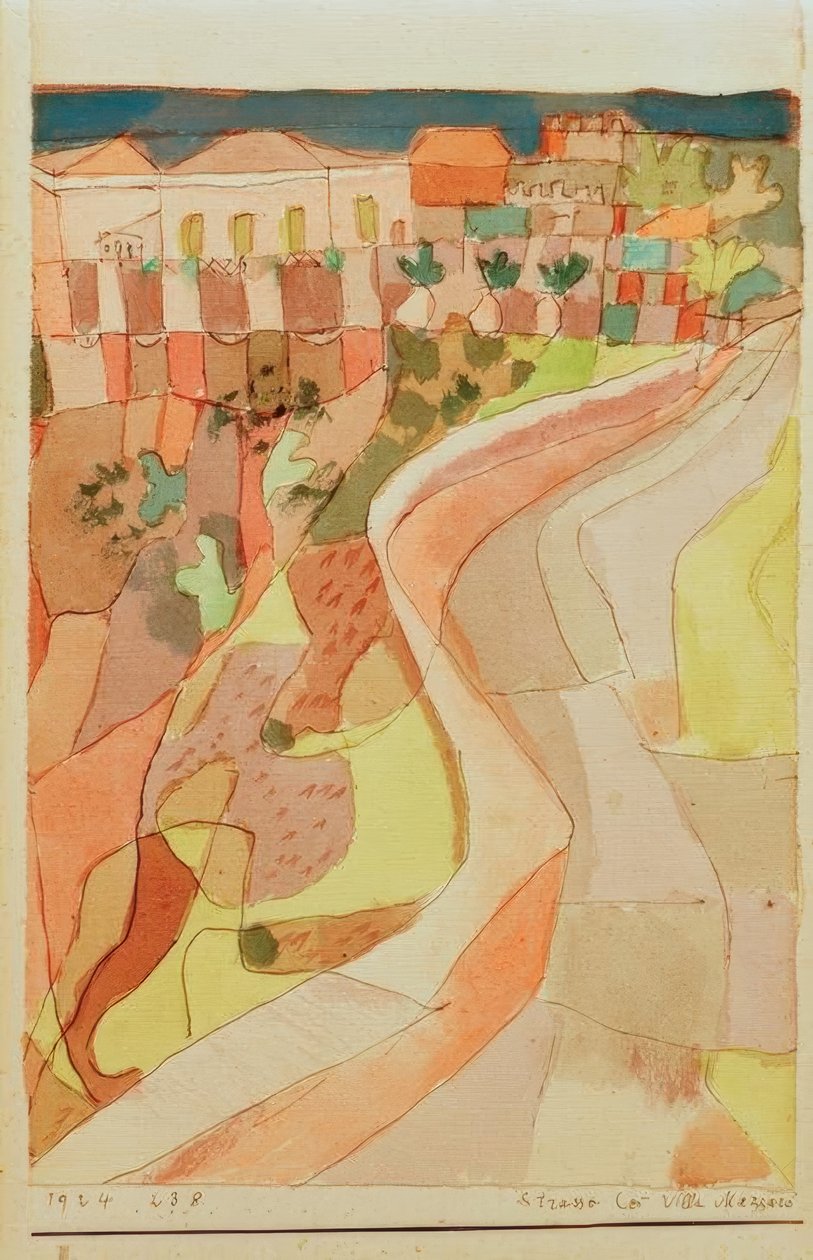 Gade ved Villa Mazzaro af Paul Klee