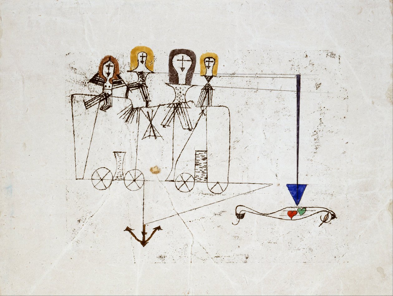 Dydsvognen (til minde om 5. oktober 1922) af Paul Klee