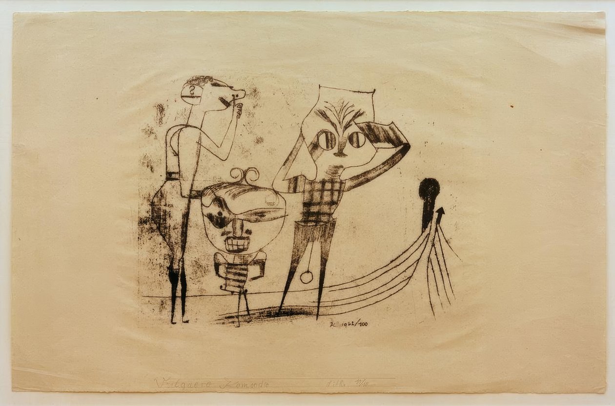 Vulgær komedie af Paul Klee