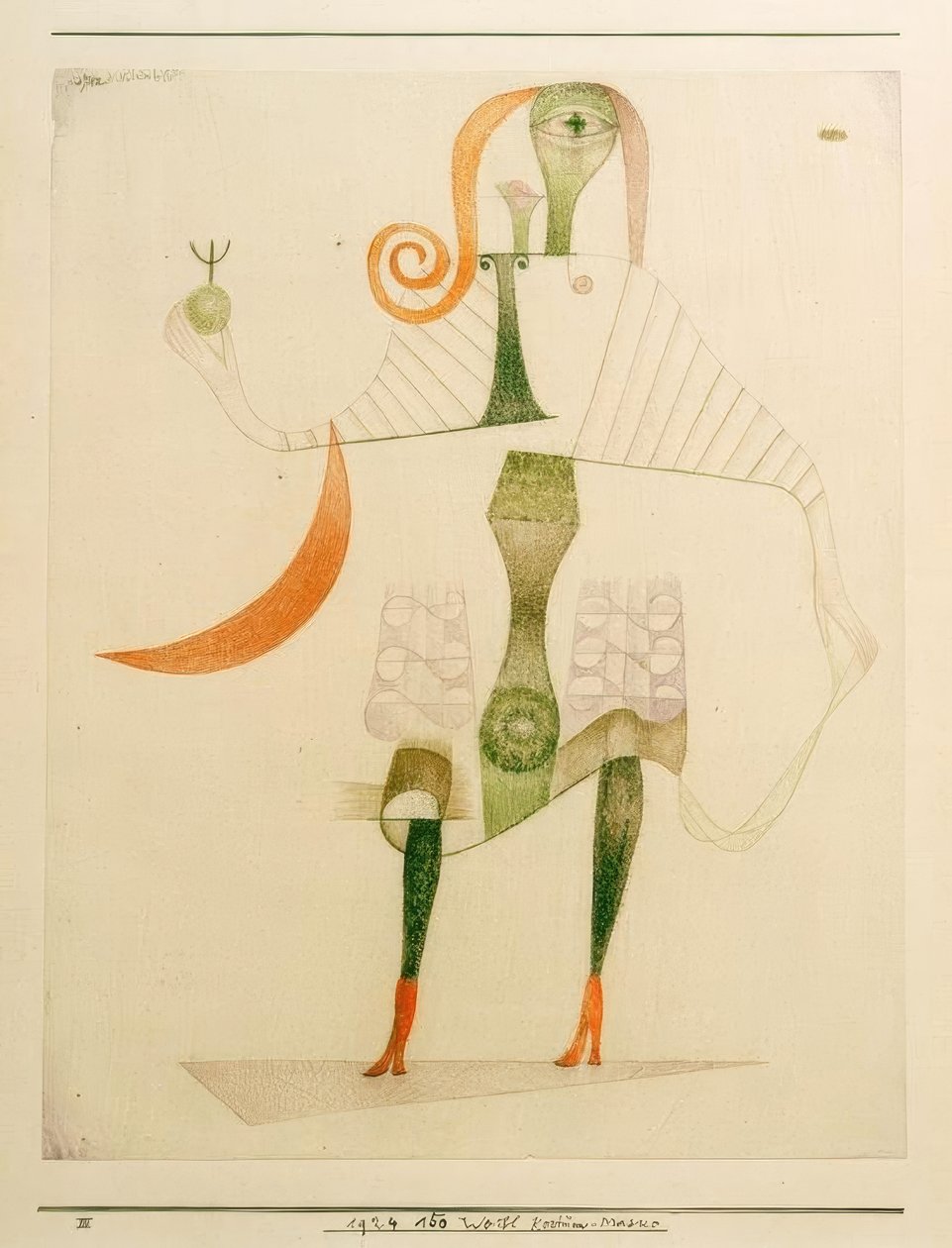 Kvinde Kostumemaske af Paul Klee