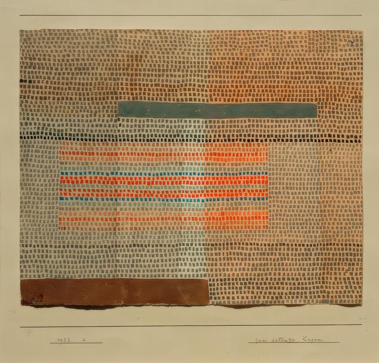 To stressede positioner af Paul Klee