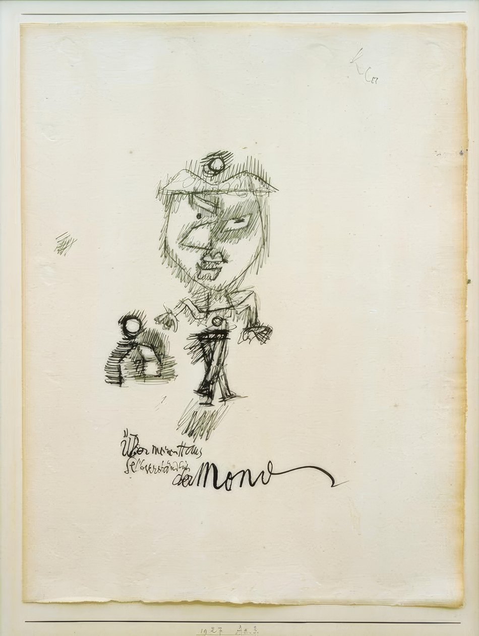 Over mit hus, selvfølgelig, månen af Paul Klee