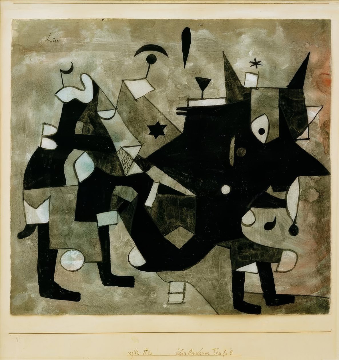 Overbelastet djævel af Paul Klee