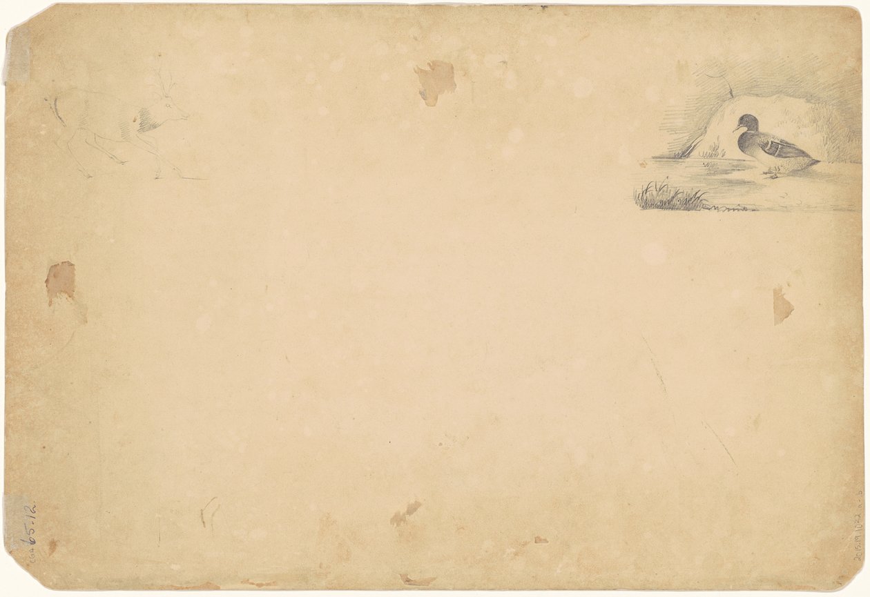 En And og en Hjort, 1831 af Paul Lacroix