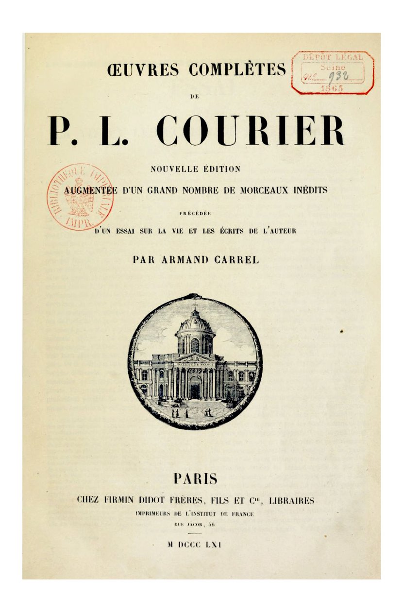 Illustration af Paul Louis Courier