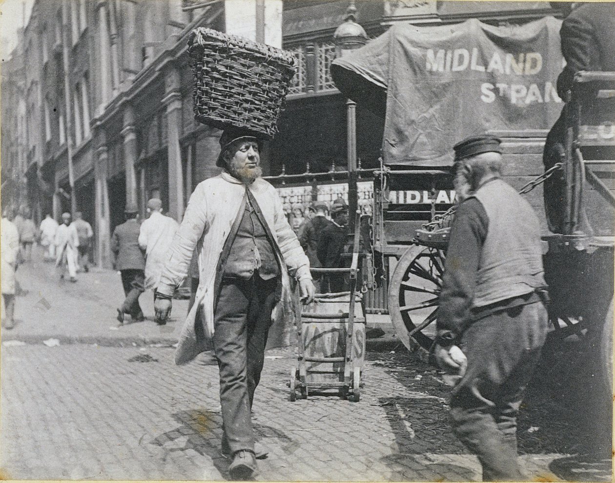 Fish Porters på Billingsgate Market, 1893 af Paul Martin
