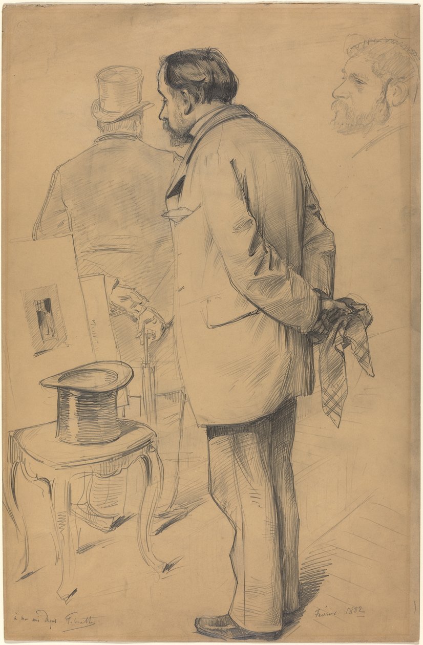 Edgar Degas, 1882 (grafit på pap) af Paul Mathey