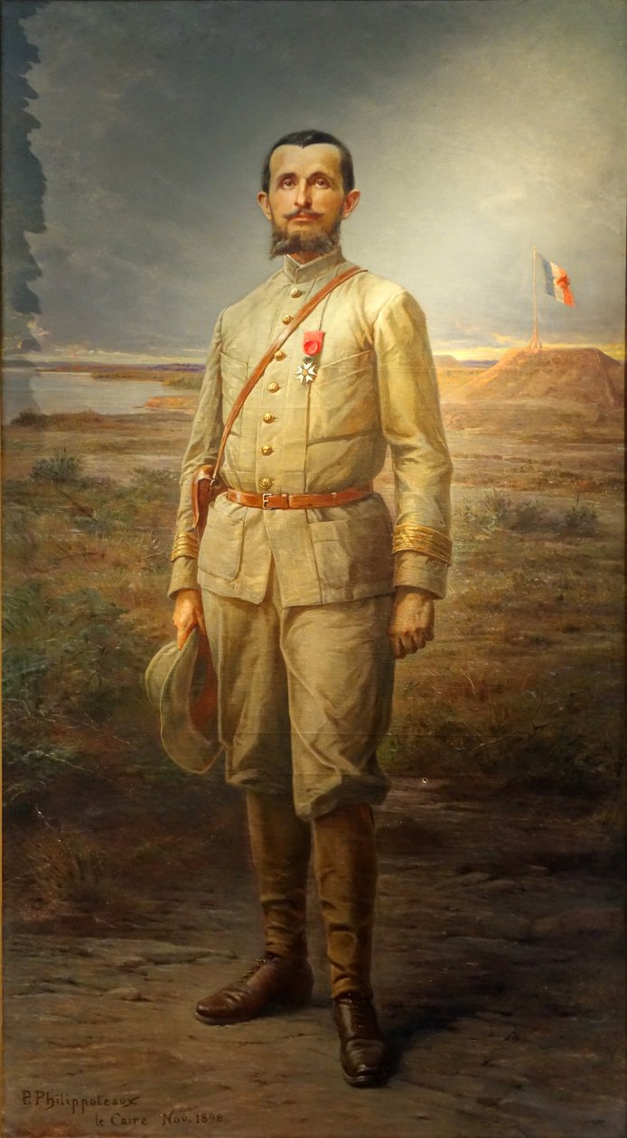 Kommandør Marchand har Fachoda, i 1898n af Paul Dominique Philippoteaux