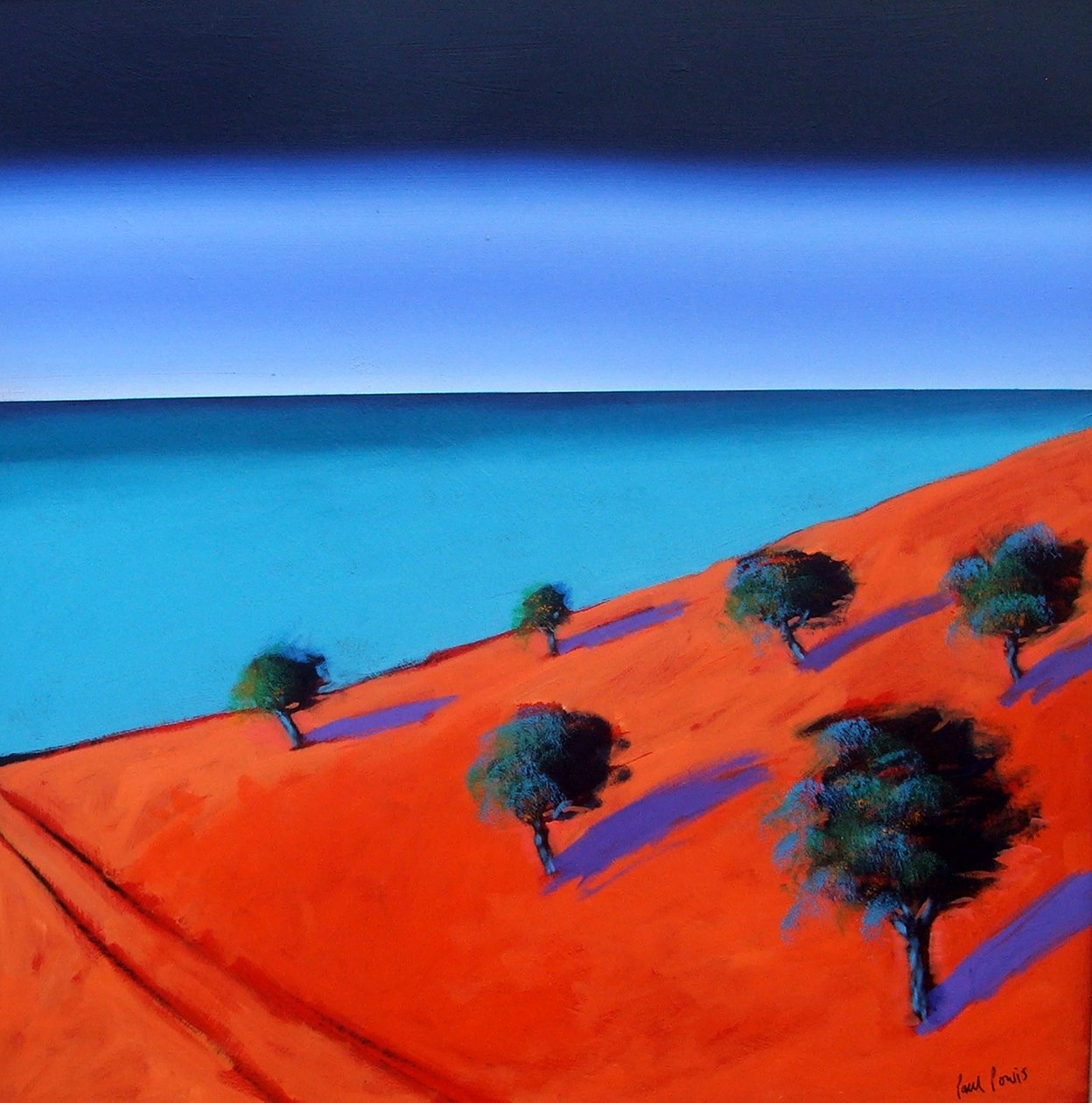 Bay 2 (akryl om bord) af Paul Powis