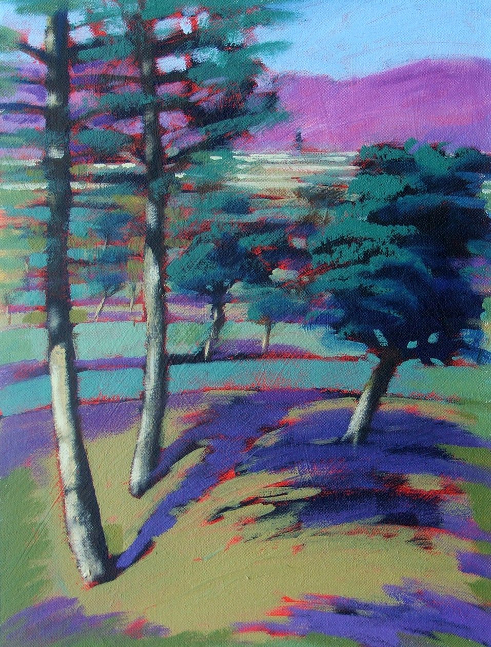 Sunny Afternoon (akryl på lærred) af Paul Powis