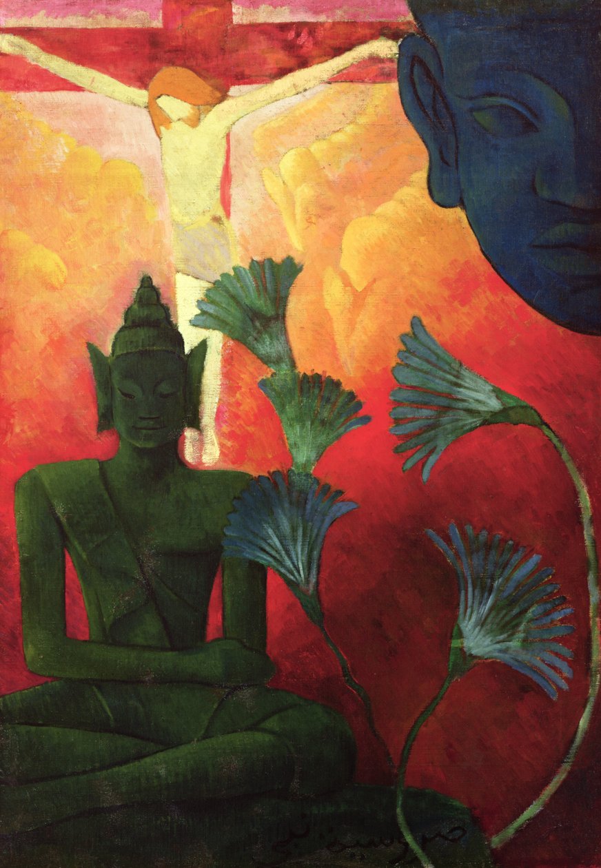 Kristus og Buddha, ca. 1890-1892 af Paul Elie Ranson