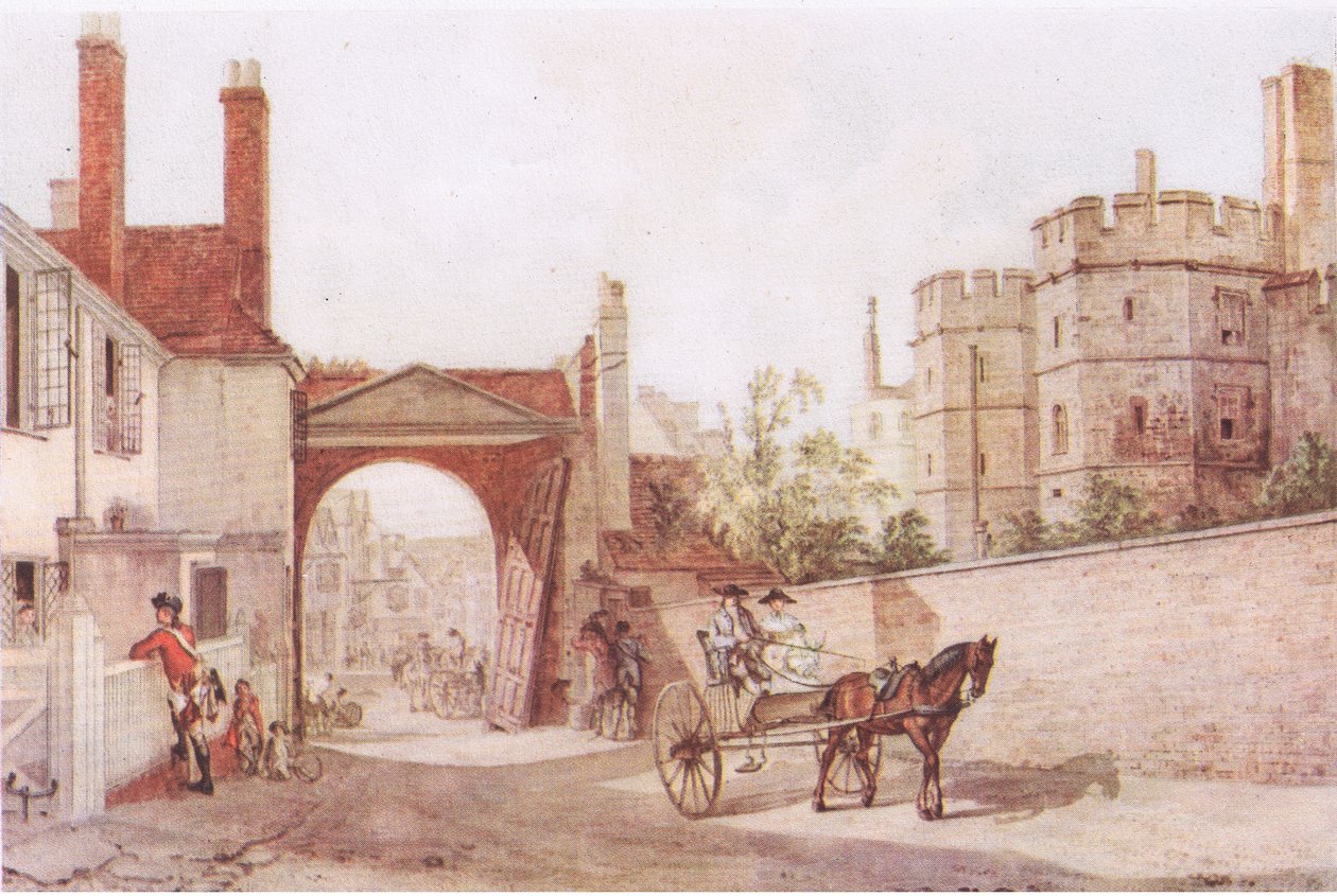 En scene i Windsor ca. 1760 af Paul Sandby