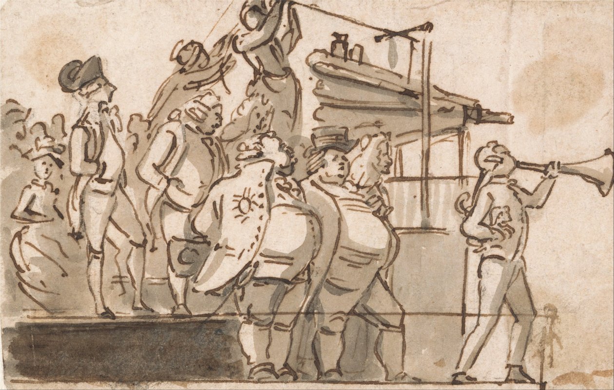 Valgscene af Paul Sandby
