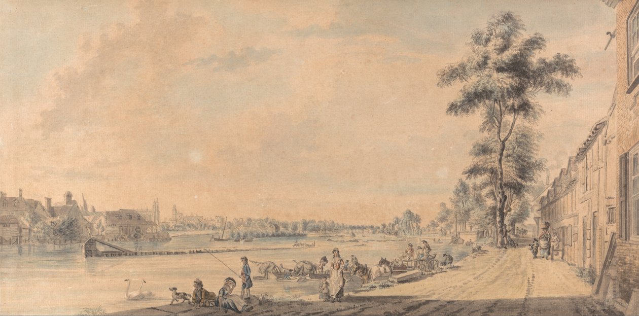 Eton College fra syd af Paul Sandby