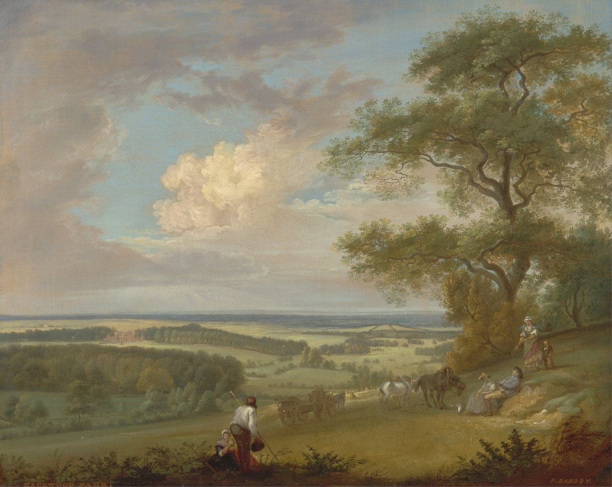 Hackwood Park, Hampshire af Paul Sandby