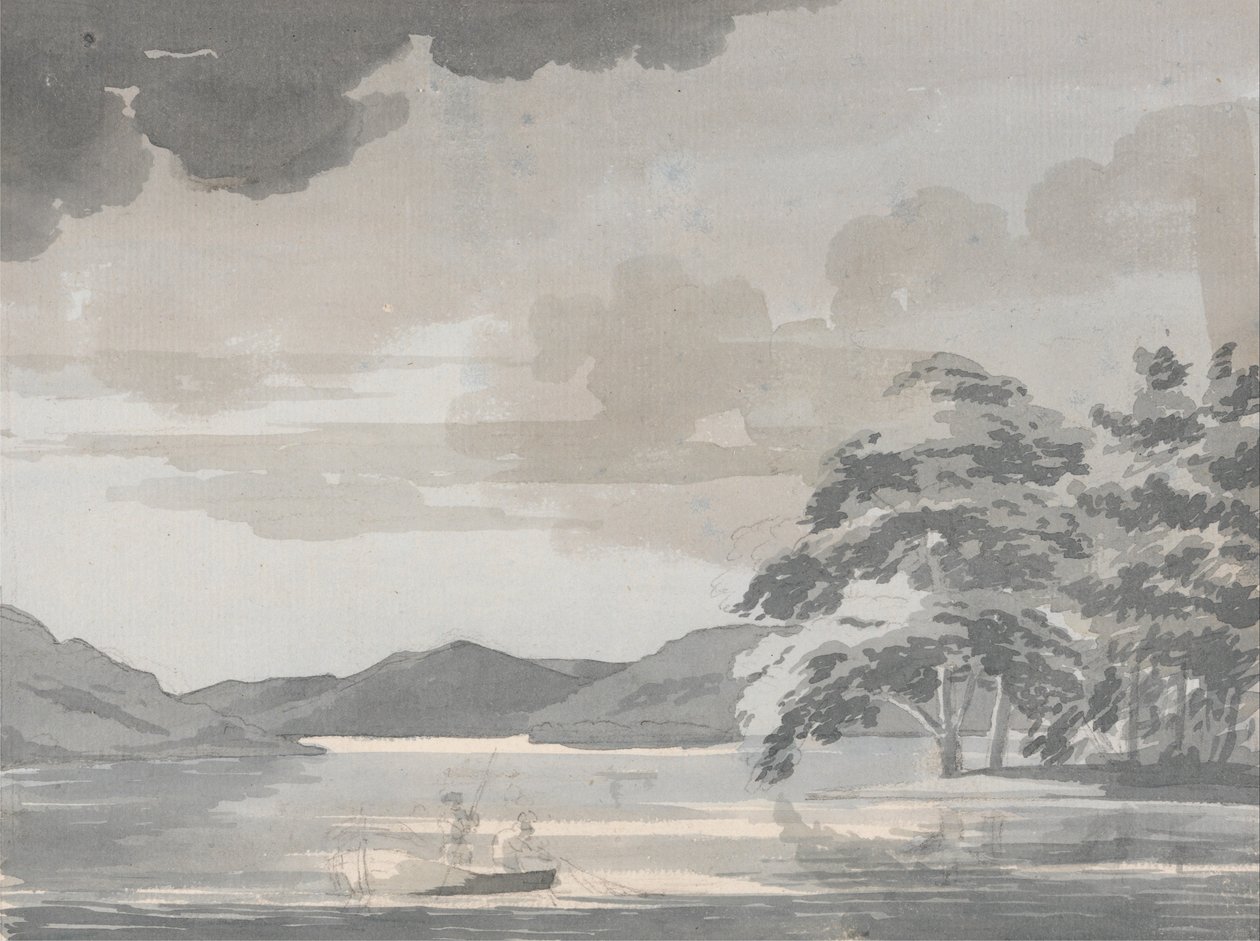 Sø Scene af Paul Sandby