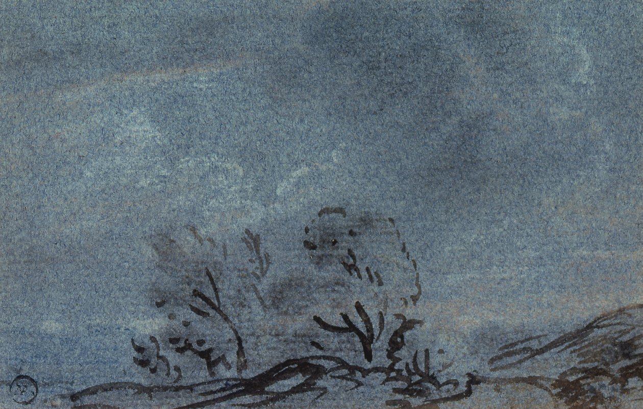Landskabsstudie af Paul Sandby