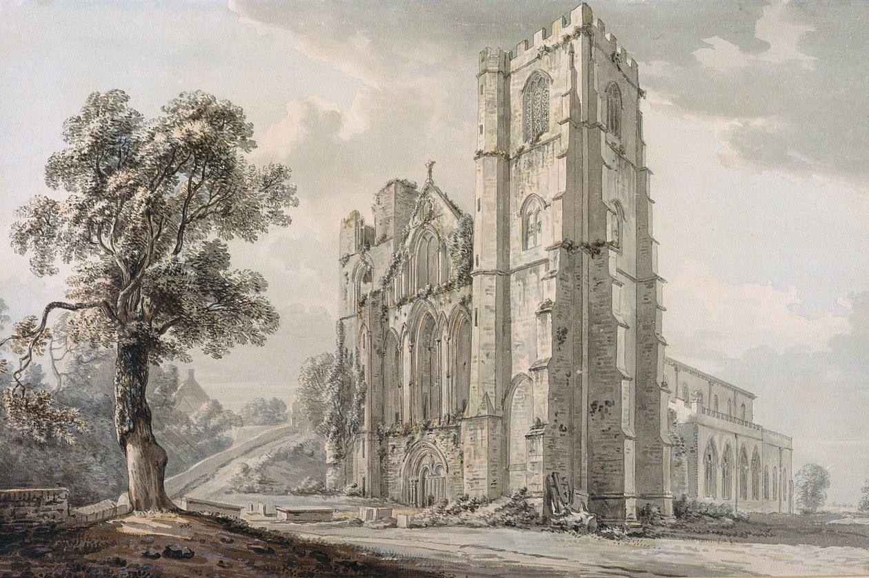 Llandaff Cathedral (akvarel) af Paul Sandby