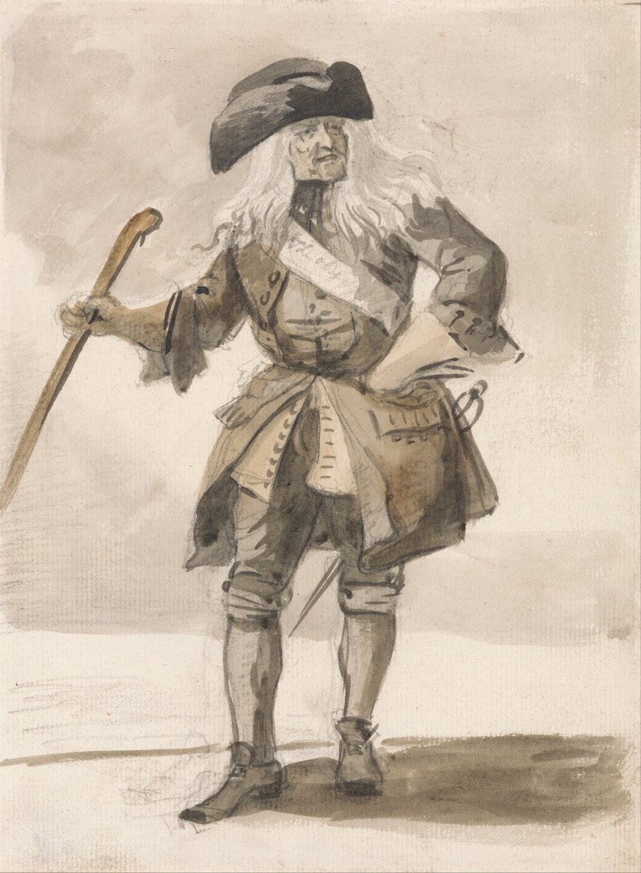 London Cries - En mand, der svajer af Paul Sandby