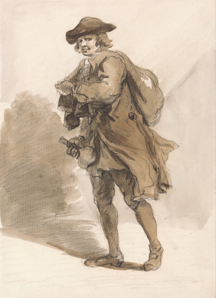 London Cries- En mand med en flaske af Paul Sandby