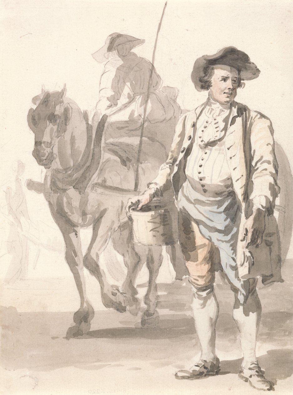 London Cries- En Tinker og hans kone af Paul Sandby
