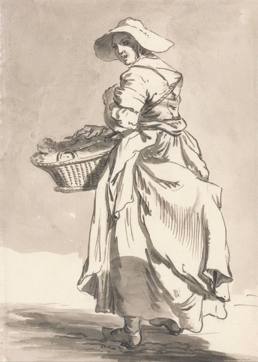 London Cries- Blomster af Paul Sandby