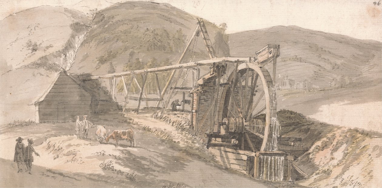 Lord Hopetoun Lead Mines af Paul Sandby