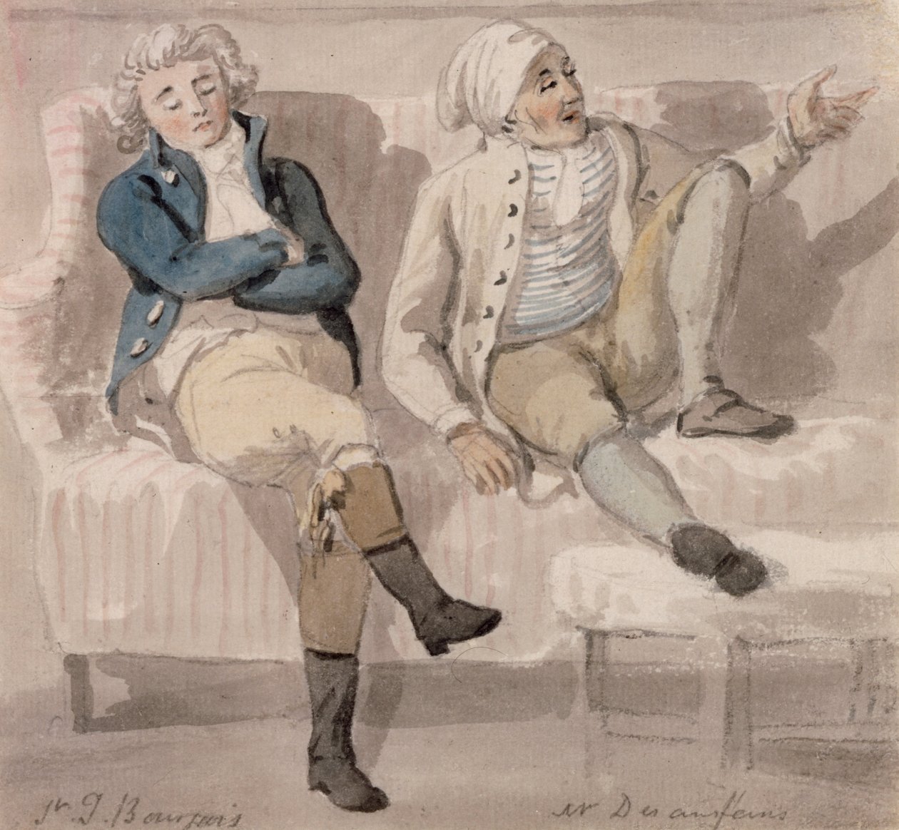 Noel Desenfans og Sir Francis Bourgeois af Paul Sandby