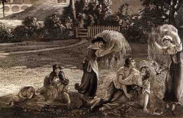 En del af byen og slottet Ludlow i Shropshire, indgraveret af kunstneren, udgivet af P.Sandby, 1779 (digital detalje) af Paul Sandby