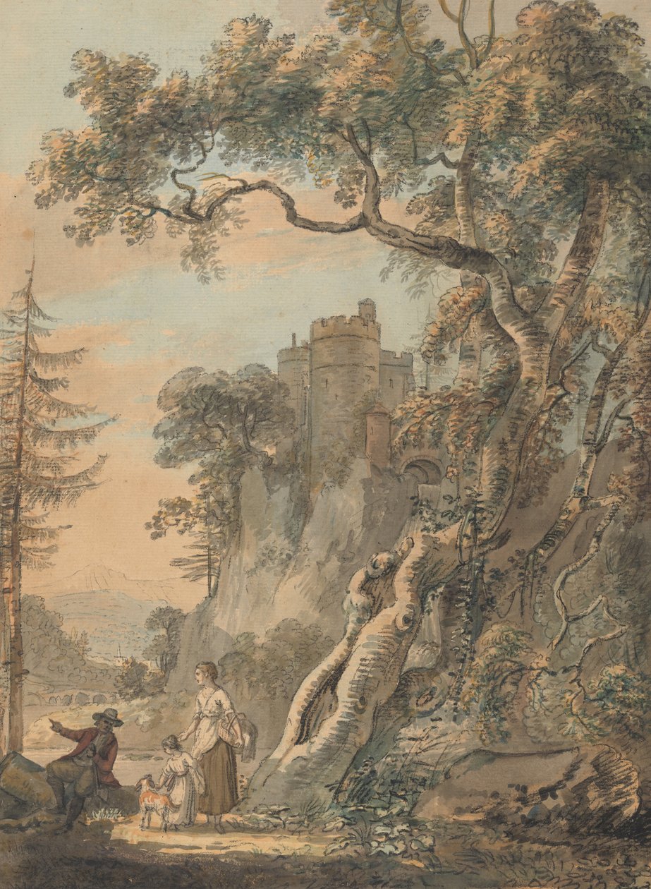 Romantisk landskab af Paul Sandby