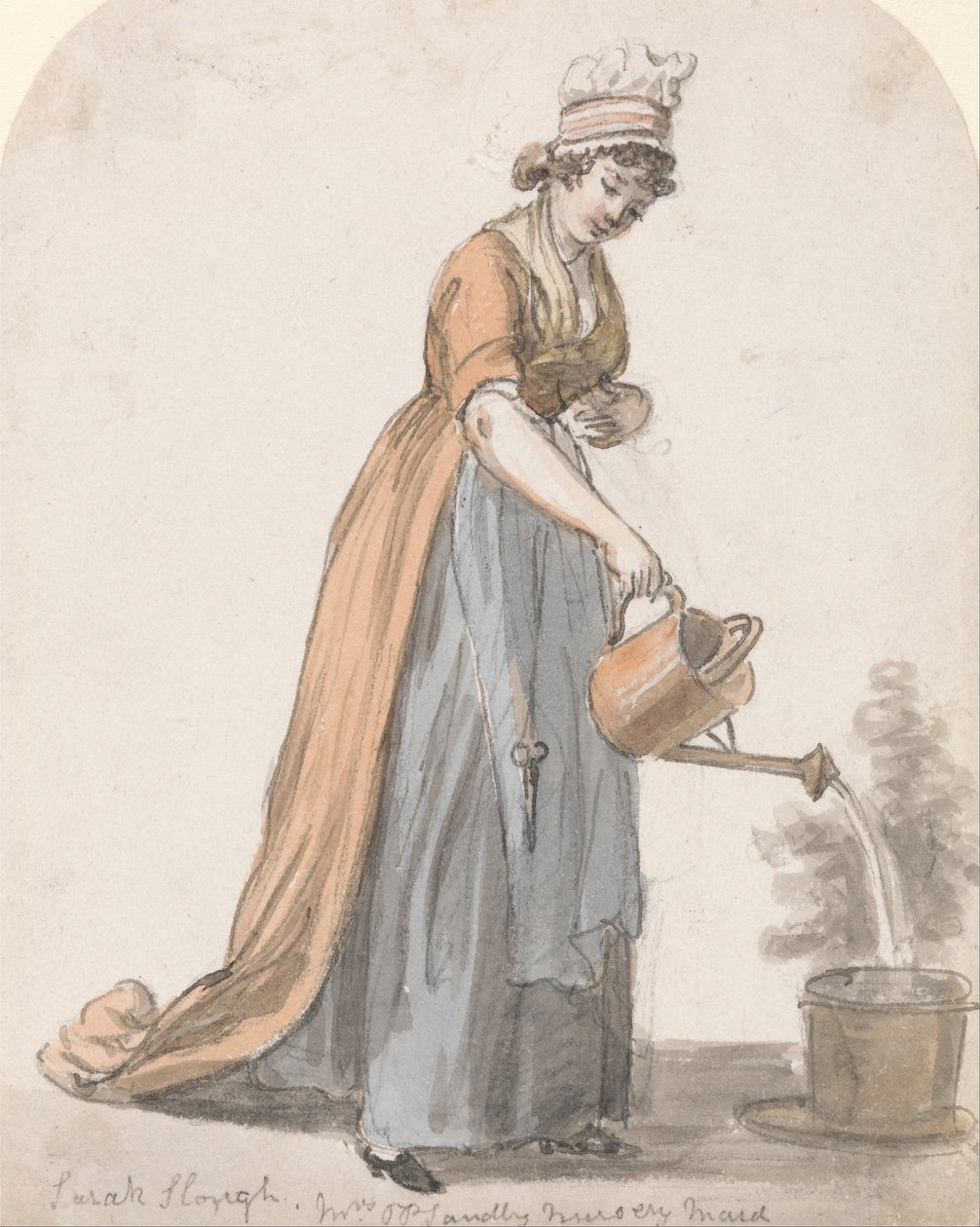 Sara Hough, fru T. P. Sandbys Nursery Maid af Paul Sandby