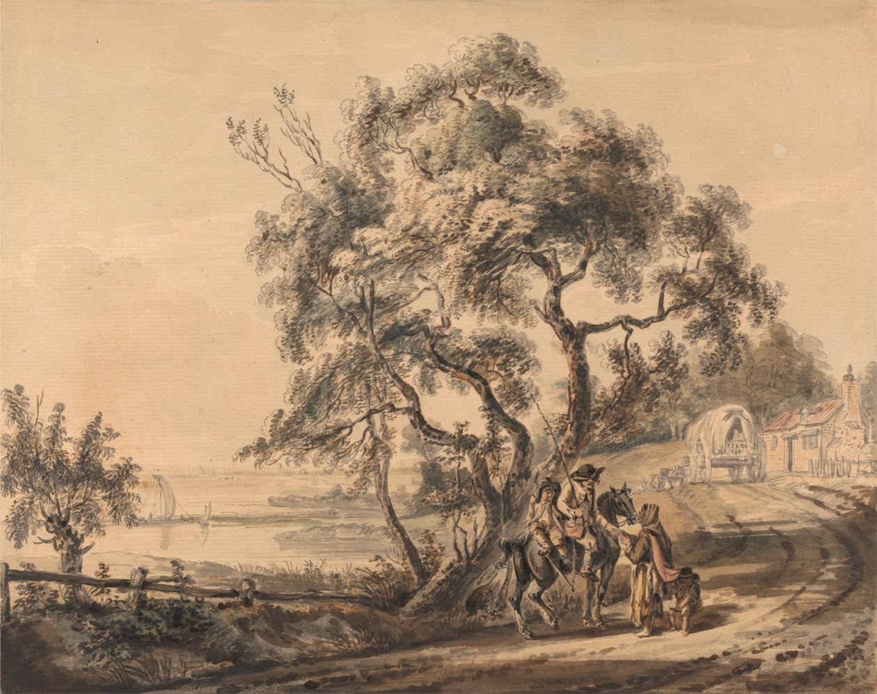 Sigøjner-spåmanden af Paul Sandby