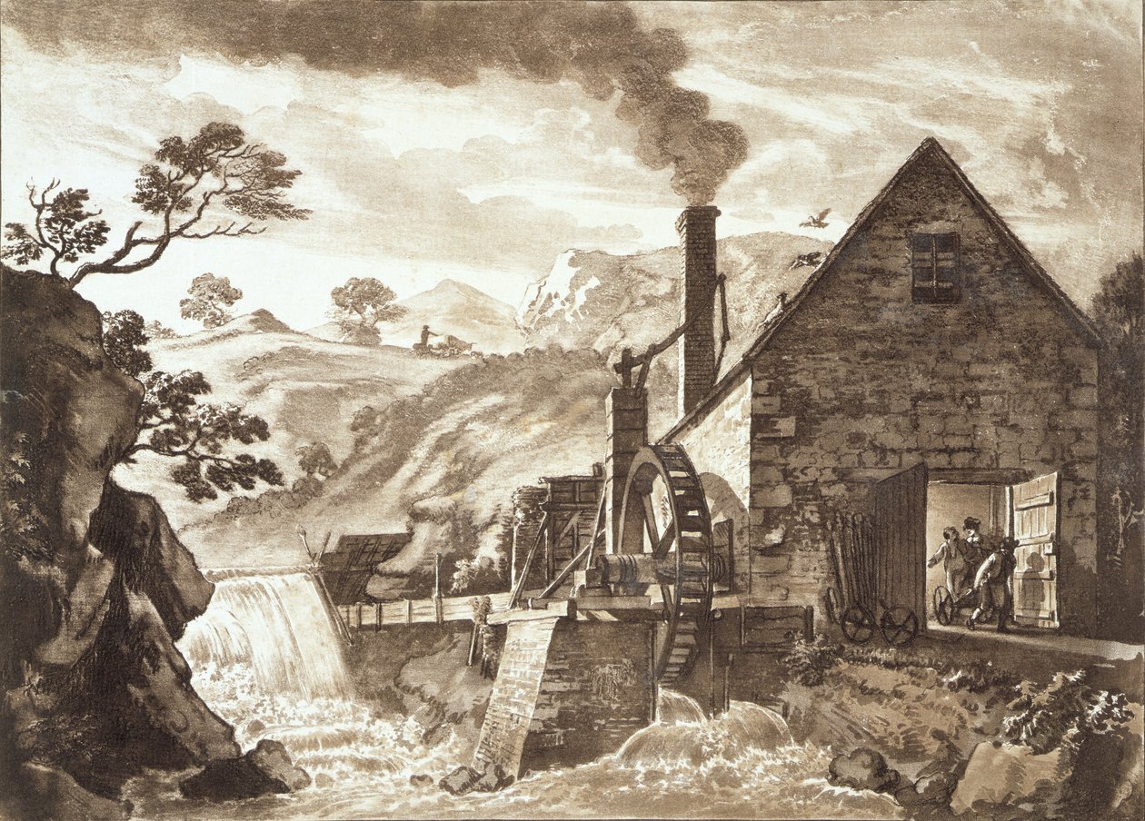 Iron Forge mellem Dolgelli og Barmouth i Merionethshire, udgivet 1776 af Paul Sandby