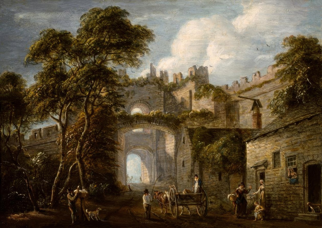 “Den øvre port, Conway” af Paul Sandby