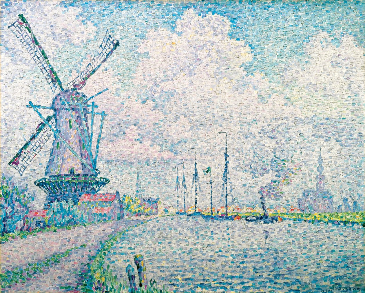 Canal of Overschie af Paul Signac