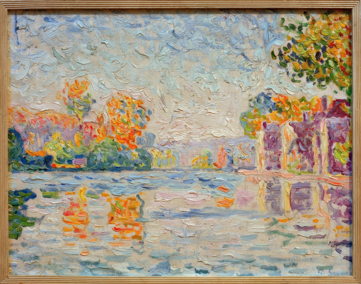 Seinen ved Samois af Paul Signac