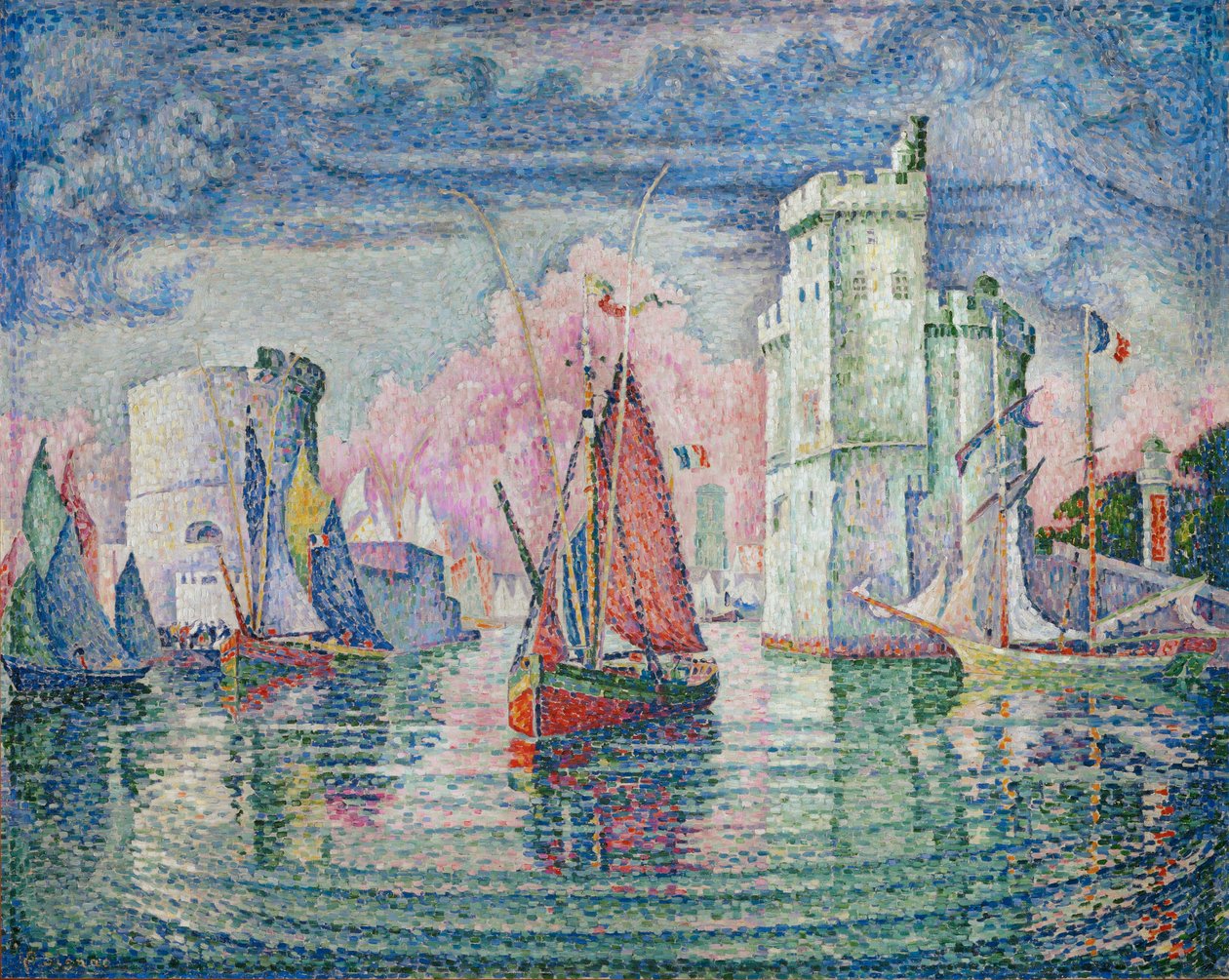 Indgang til havnen i La Rochelle af Paul Signac
