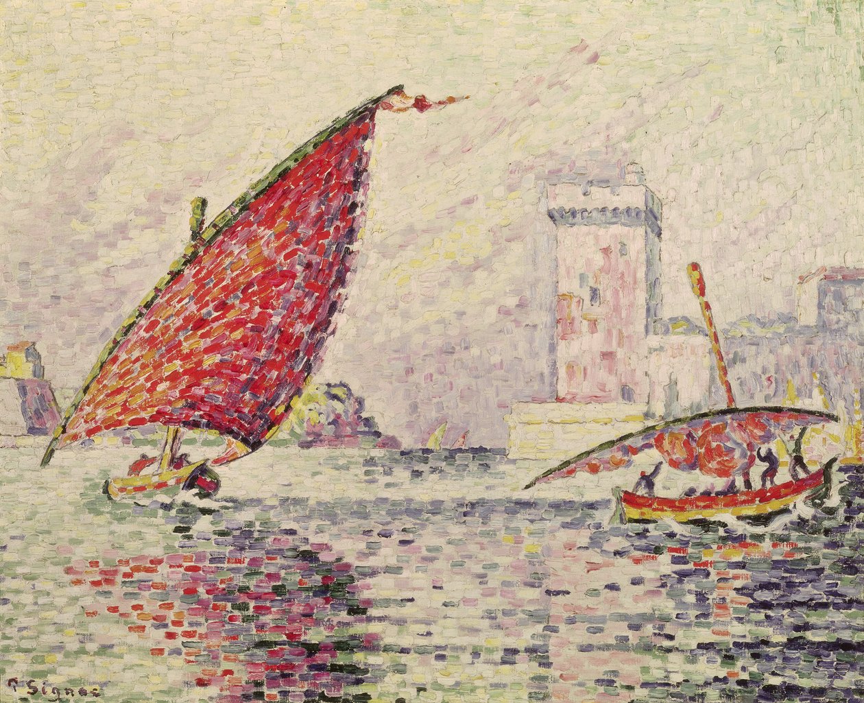 Fort Saint-Jean, Marseille, 1907 af Paul Signac