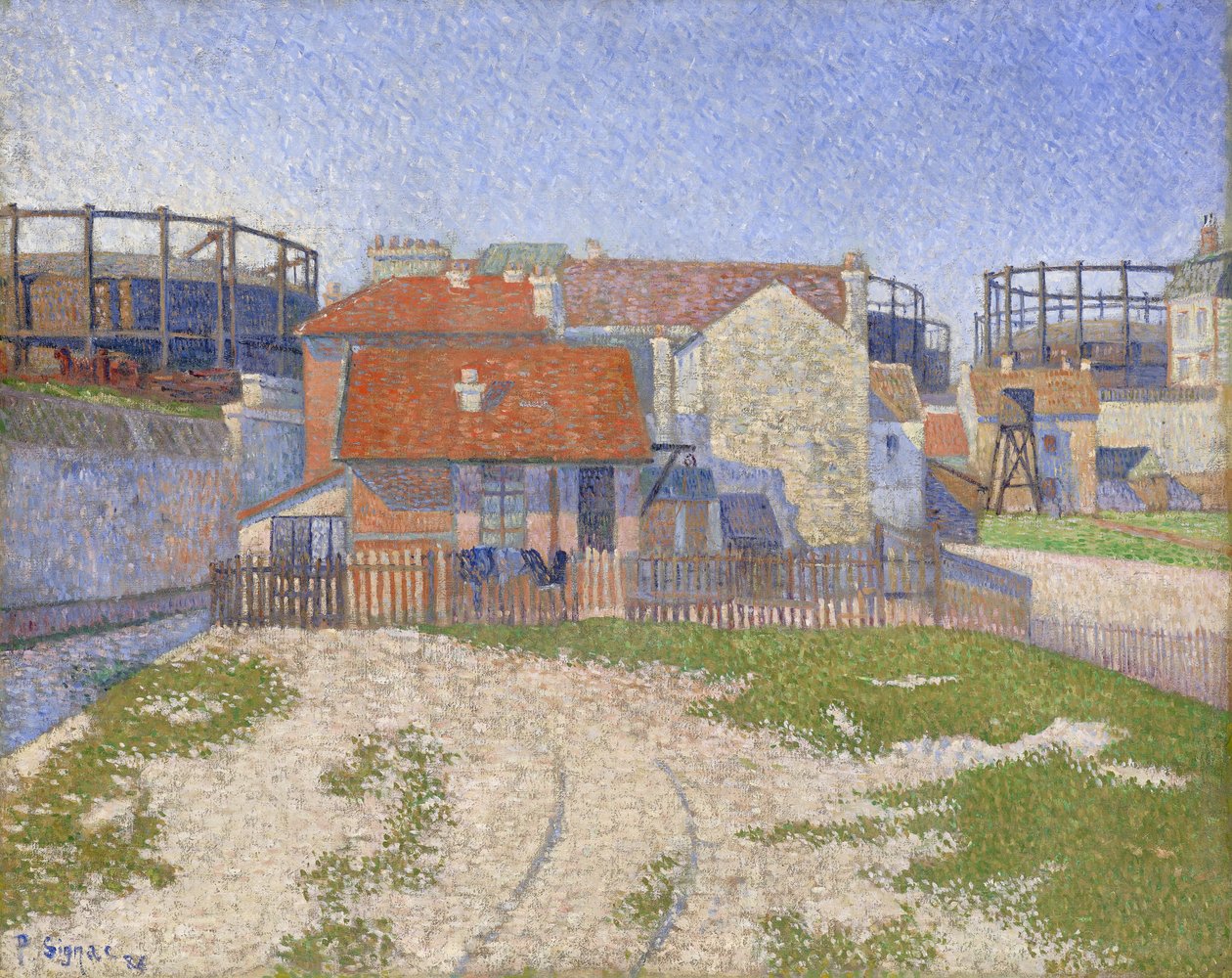 Gasometre i Clichy af Paul Signac