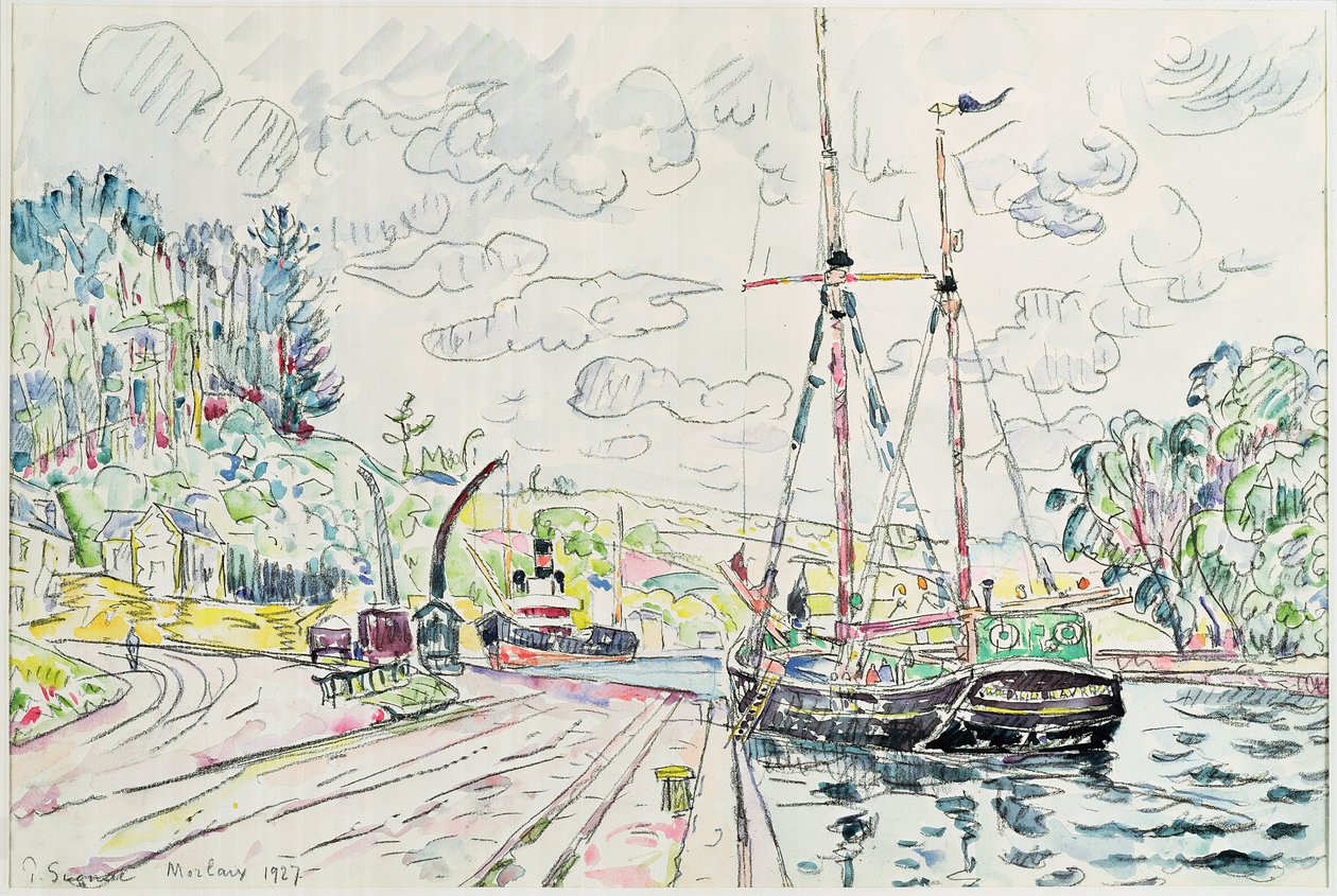 Morlaix, 1927 af Paul Signac