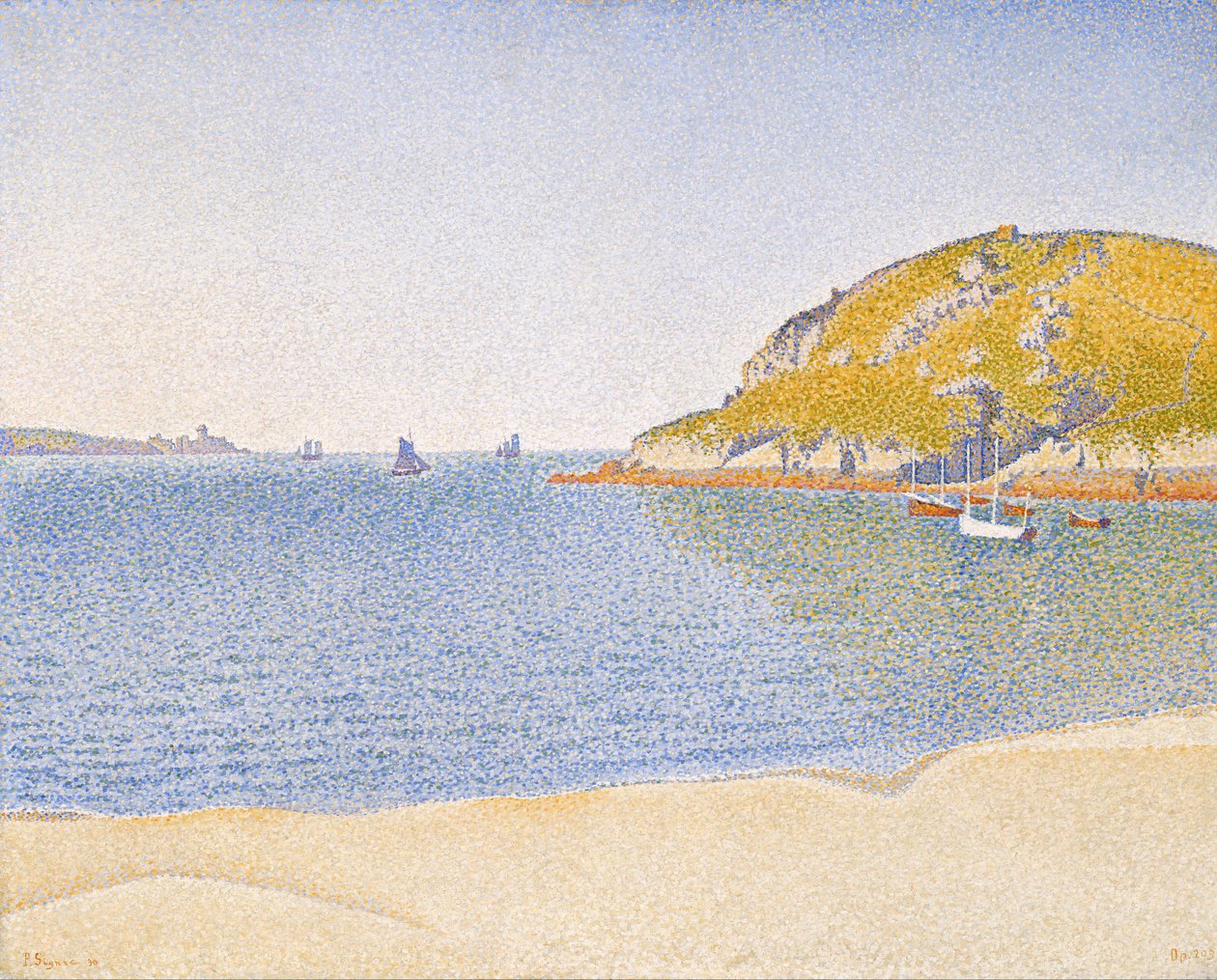 Havn i Saint-Cast af Paul Signac