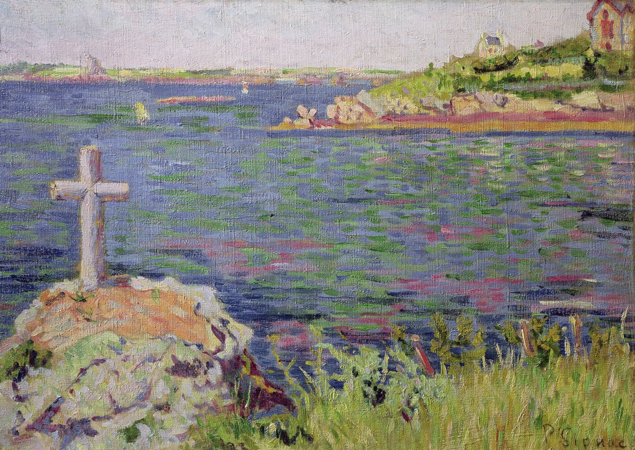 Saint-Briac, sømandskorset, 1885 af Paul Signac