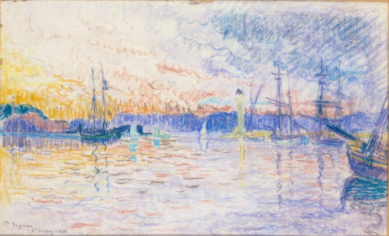 Saint Tropez af Paul Signac
