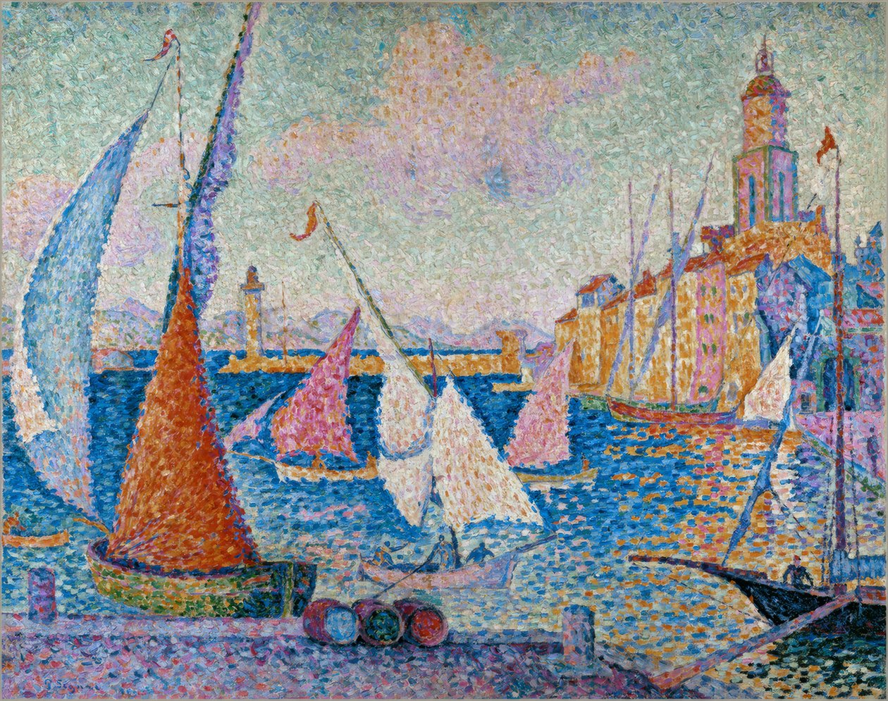 Saint-Tropez, kajen af Paul Signac
