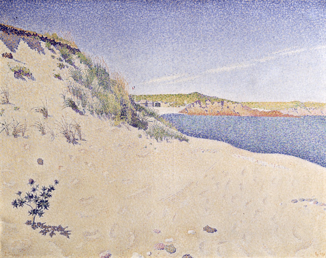 Sandstrand, 1890 af Paul Signac