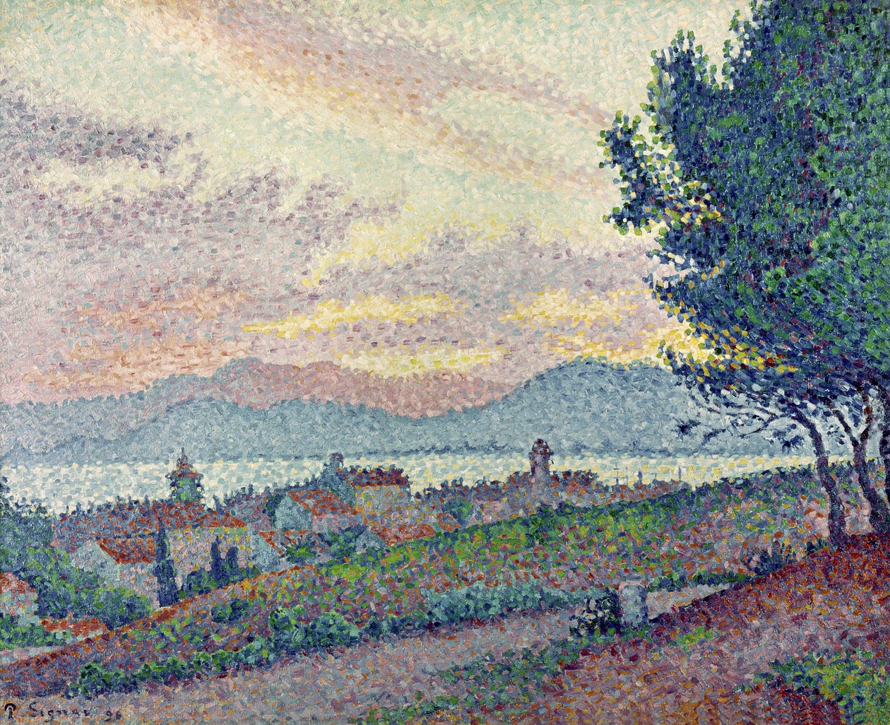 St. Tropez, Pinewood, 1896 af Paul Signac