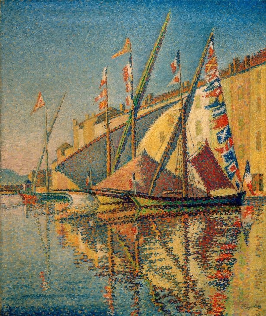 Flagede tartans af Paul Signac