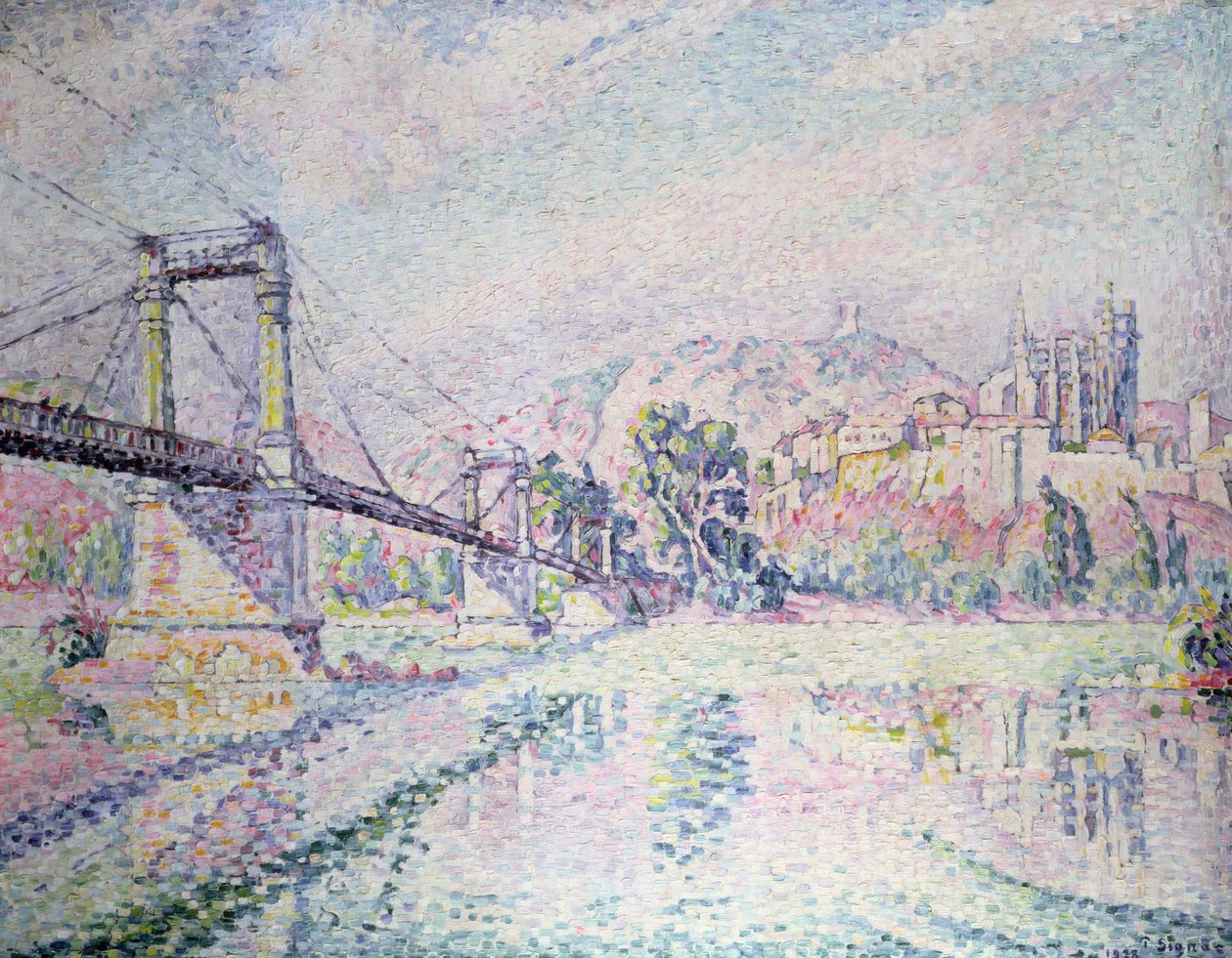 Broen, 1928 af Paul Signac