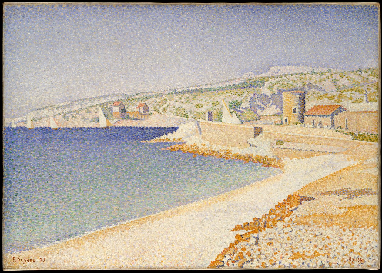 Kajen ved Cassis, Opus 198 af Paul Signac